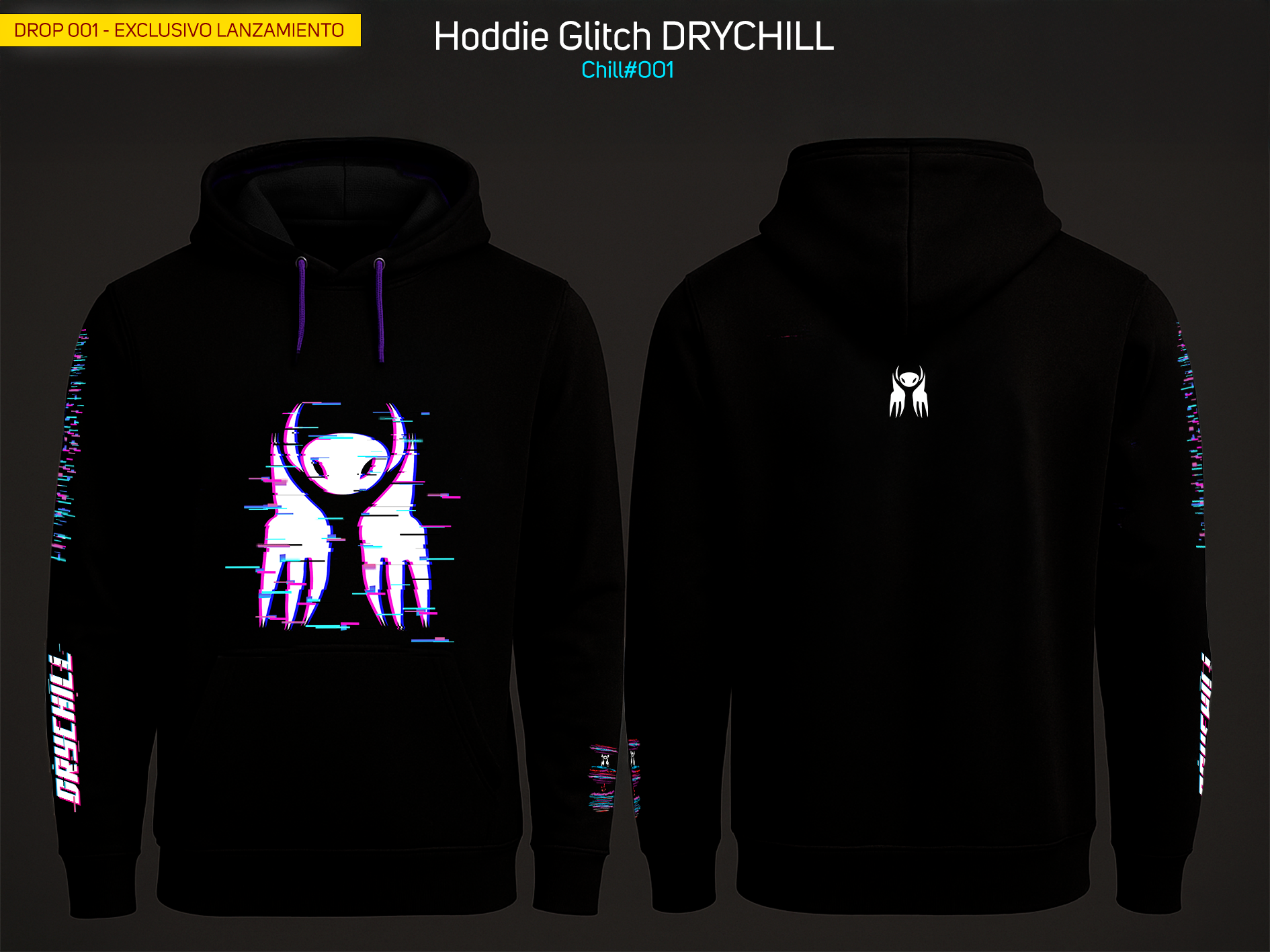 Hoddie Glitch DRYCHILL - CHILL#001