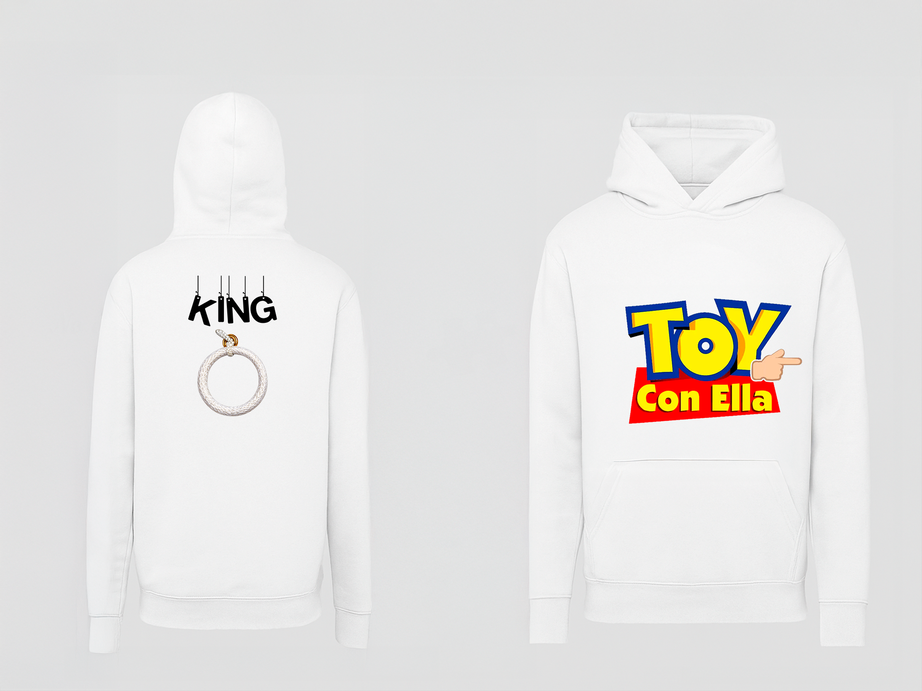 Hoddie TOYCONTIGO - TOY CON ELLA / KING
