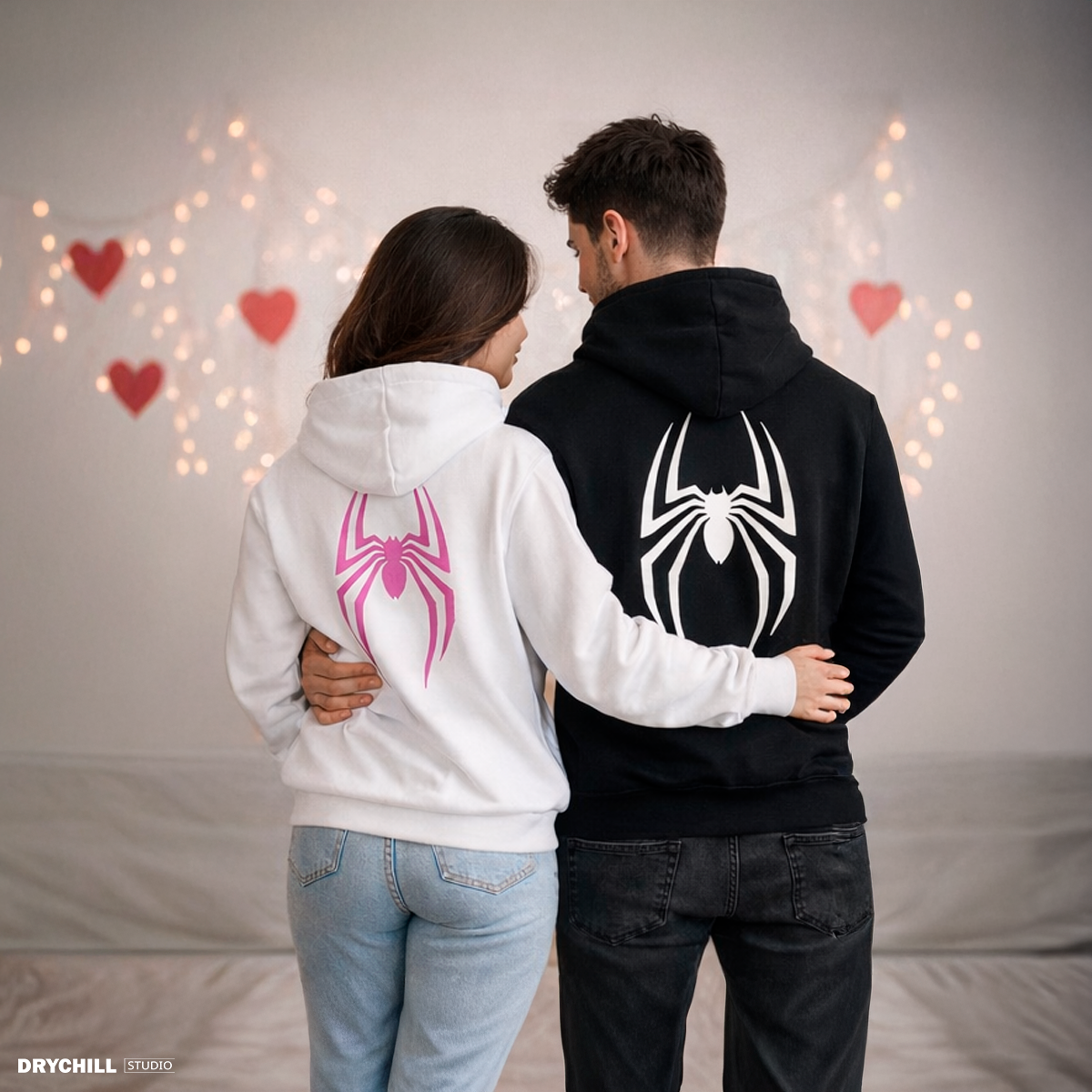 Hoddie SPIDER - BLANCA