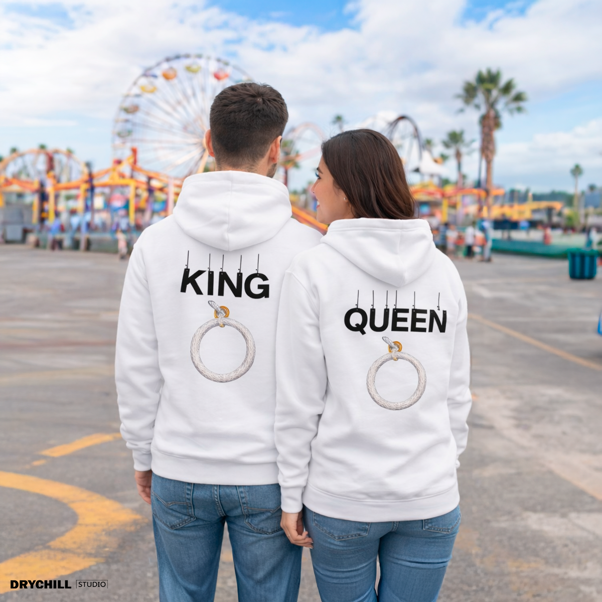 Hoddie TOYCONTIGO - TOY CON ÉL / QUEEN".