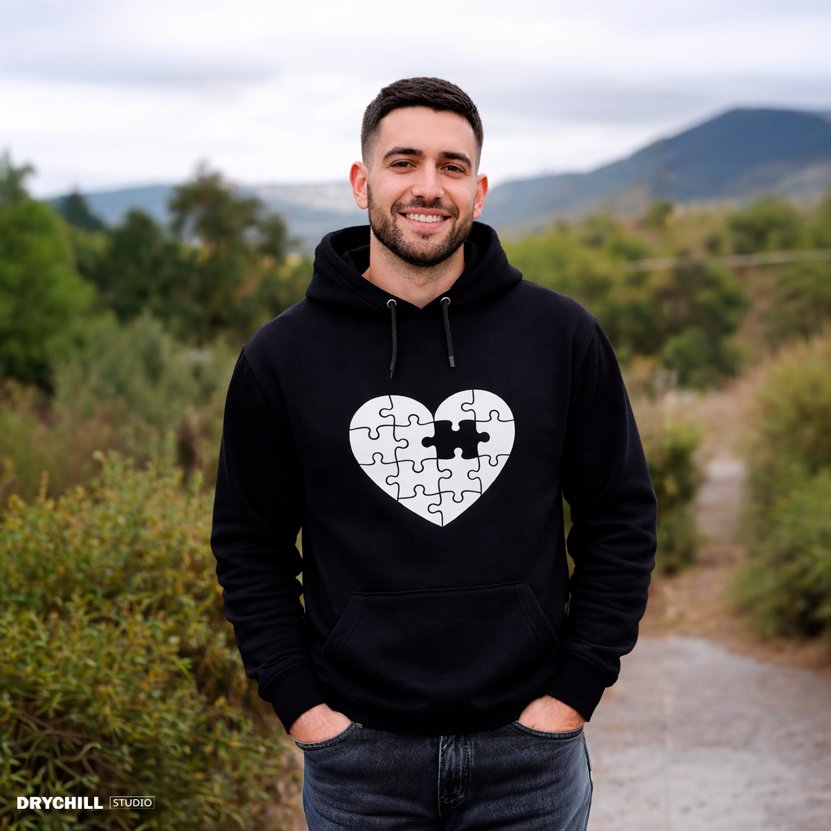 Hoddie ROMPECABEZAS - NEGRA