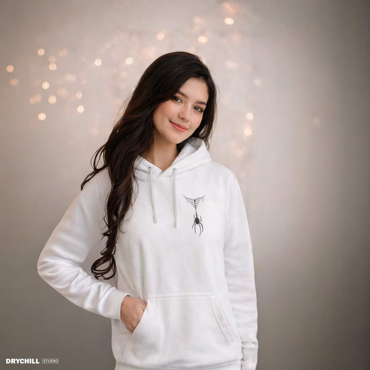 Hoddie SPIDER - BLANCA